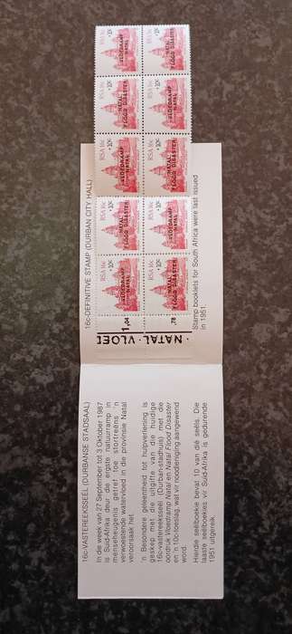 SOUTH AFRICA 1987 NATAL FLOOD RELIEF FUND BOOKLET