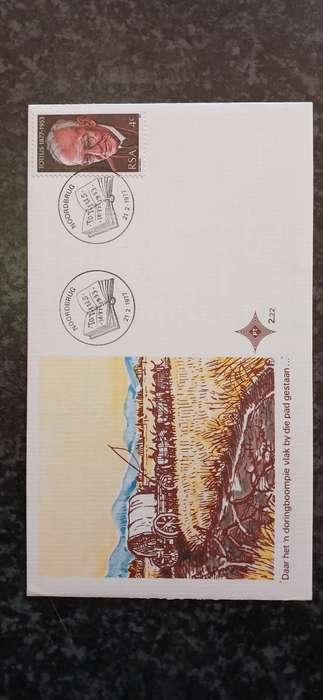 SOUTH AFRICA 1977 100TH ANN. OF THE BIRTH OF J.D DU TOIT THEOLOGIAN AND POET