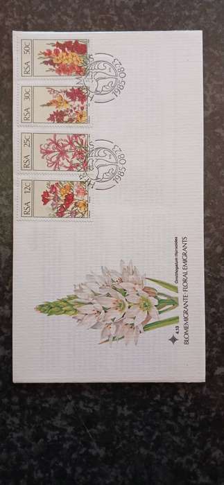 SOUTH AFRICA 1985 FLORAL EMIGRANTS