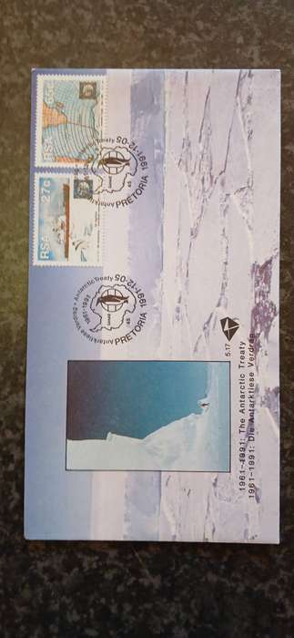 SOUTH AFRICA 1991 30TH ANN. OF THE ANTARCTIC TREATY