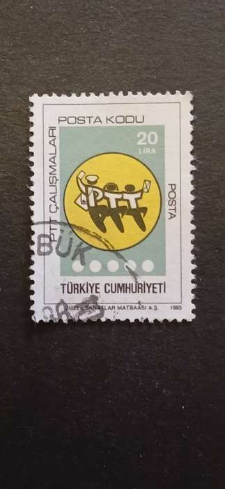 TURKEY 1985 INTRODUCTION OF POSTAL CODES