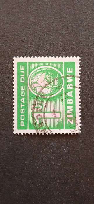 ZIMBABWE 1980 NUMERAL STAMPS WITH COAT OF ARMS(POSTAGE DUE STAMPS)