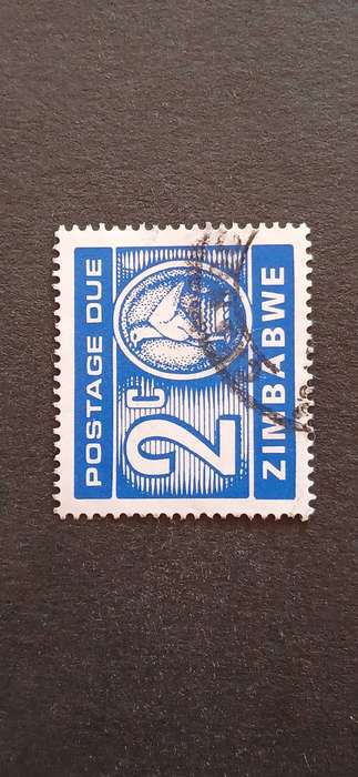 ZIMBABWE 1980 NUMERAL STAMPS WITH COAT OF ARMS(POSTAGE DUE STAMPS)