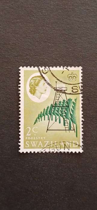 SWAZILAND 1962 QUEEN ELIZABETH II-LOCAL MOTIFS