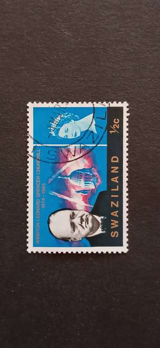 SWAZILAND 1966 THE 1ST ANN. OF THE DEATH OF WINSTON CHURCHILL 1874-1965
