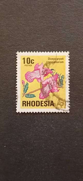 RHODESIA 1974 ANTELOPE FLOWERS AND BUTTERFLIES