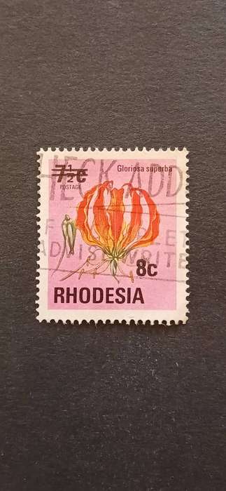 RHODESIA 1976 PREVIOUS ISSUES SURCHARGED