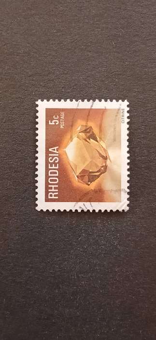 RHODESIA 1978 GEMSTONES WILD ANIMALS AND WATERFALLS