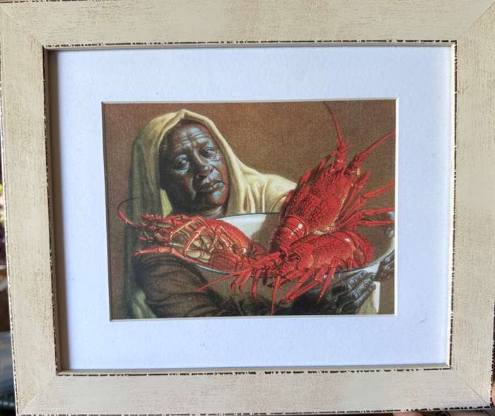 Prints of Tretchikoffs paintings Crayfish sellers x2 and Balinese Girl sold as a collective