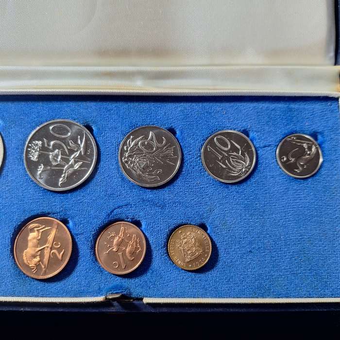 1974 SA Mint Proof Set with Silver 1 Rand