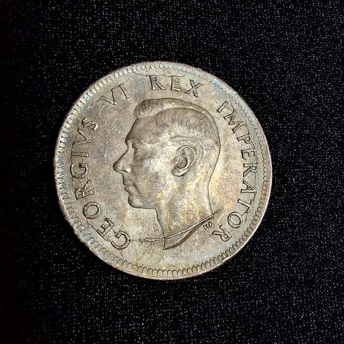 1942 1 Shilling Silver South Africa Coin - High Grade