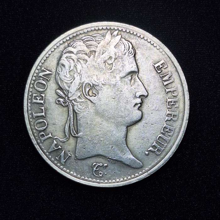 1812 5 Francs Coin, 90% Silver, 25 grams