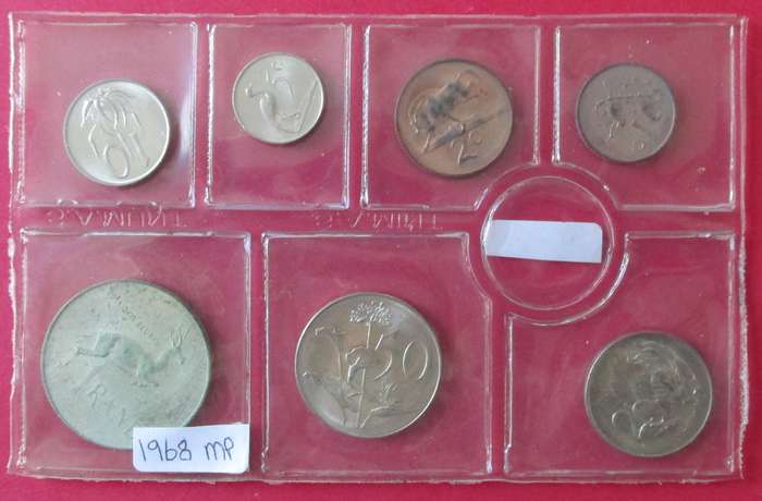 1968 UNCIRCULATED MINT PACK ONE CENT TO SILVER RAND (ENGLISH)
