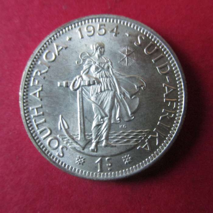 1954 SILVER SHILLING UNC.