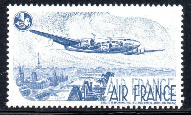Air France Lockheed Constellation Label / Cinderella MNH
