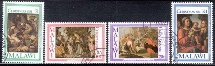 Malawi - 1981 Christmas Set Used SG 646-649
