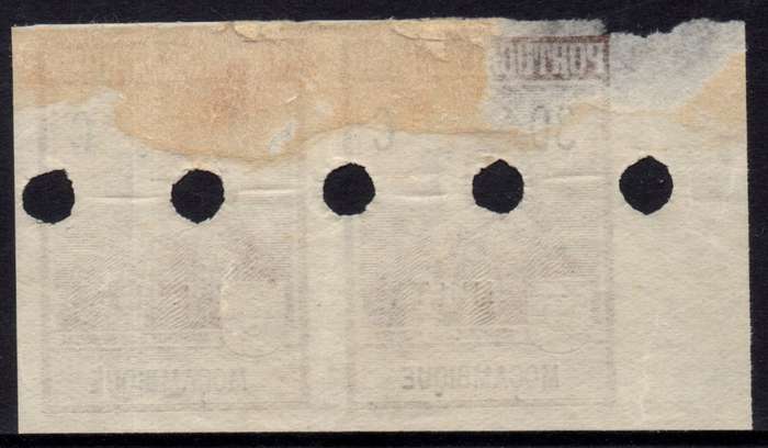 Mozambique - 1925 Marquis de Pombal 30c Multa Imperf Proofs MH