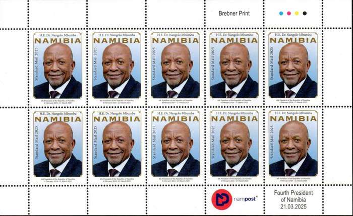 Namibia - 2025 President Mbumba Sheet MNH