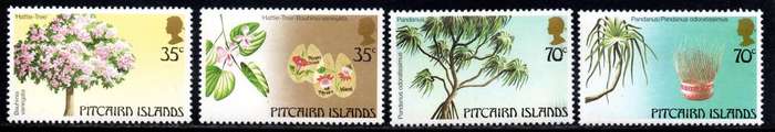 Pitcairn Islands - 1983 Trees Set MNH SG 242-245