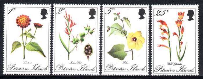Pitcairn Islands - 1970 Flowers Set MNH SG 107-110