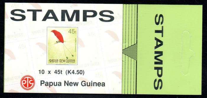 Papua New Guinea - 1993 Birds of Paradise K4.50 Booklet with tab MNH SG SB7a