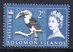 Solomon Islands - 1965 QEII 2d Hornbill MH SG 115