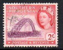 Southern Rhodesia - 1953 QEII 2s Used SACC 89