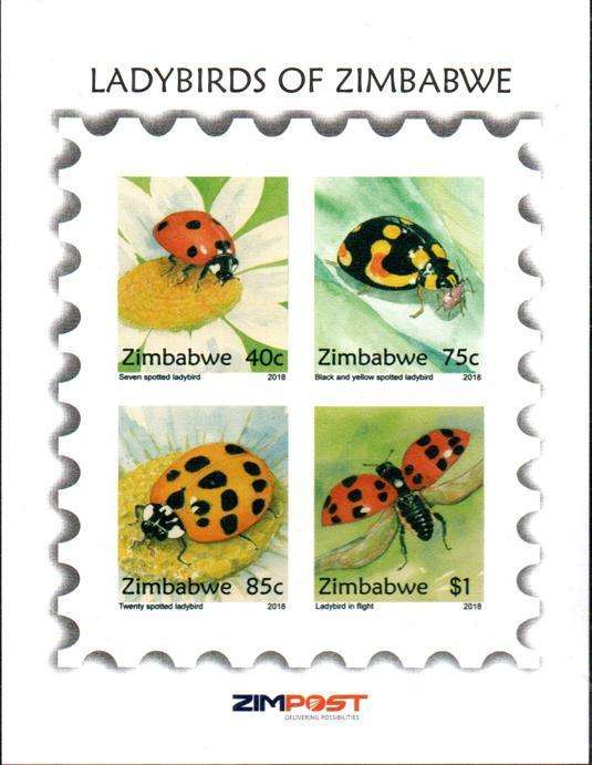 Zimbabwe - 2018 Ladybirds MS MNH