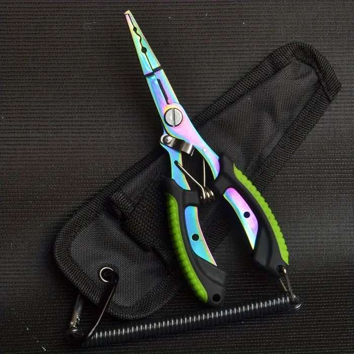 Multi functional fishing pliers/multitool (green)