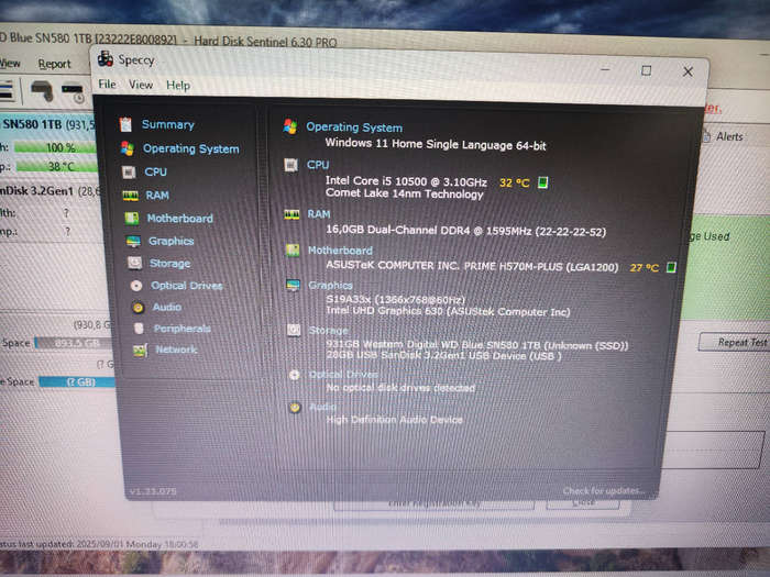 Intel Core i5 10500 Combo**Asus Prime H570M-Plus**16GB 3200MH Adata Ram