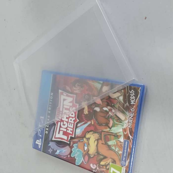 Clear plastic PS3/PS4/PS5/Blu-Ray Case Protectors (x5 protectors)