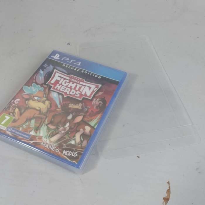 Clear plastic PS3/PS4/PS5/Blu-Ray Case Protectors (x5 protectors)