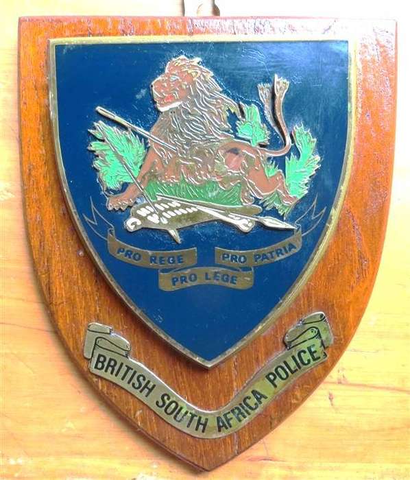 BSAP - British South Africa Police Plaque