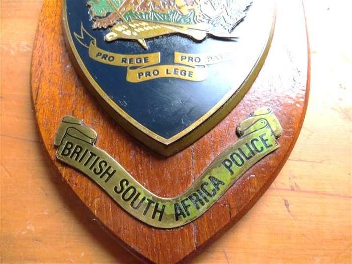BSAP - British South Africa Police Plaque