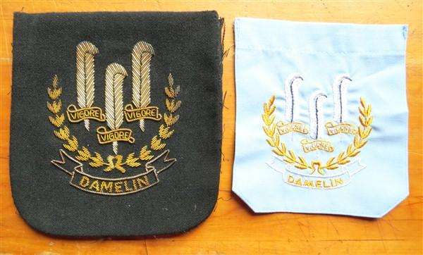 Vintage Damelin Wire Bullion Badge Blazer Pocket with Modern