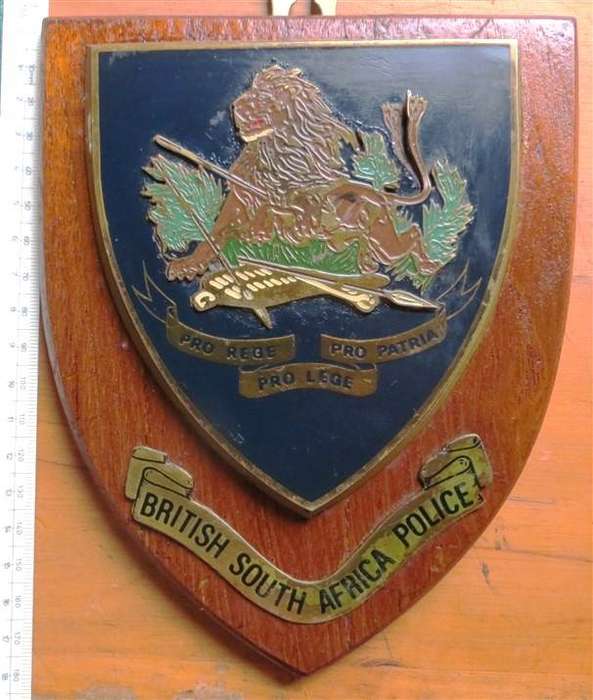 BSAP - British South Africa Police Plaque