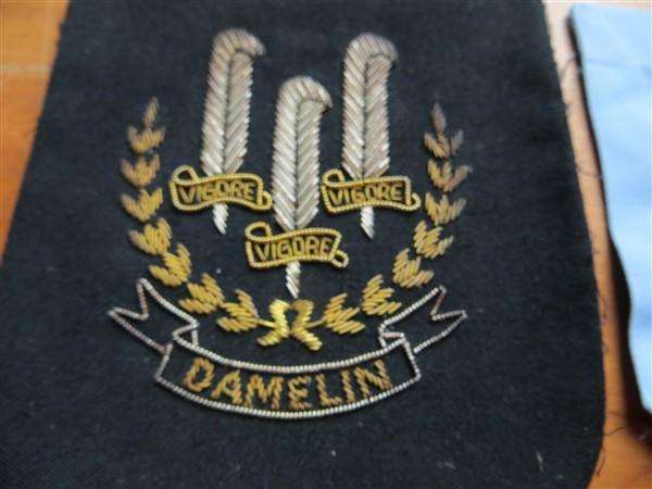 Vintage Damelin Wire Bullion Badge Blazer Pocket with Modern