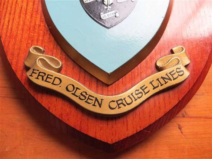 Black Prince - Fred Olsen Cruise Lines Plaque
