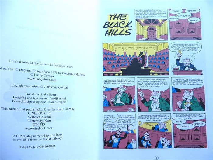 The Black Hills - Lucky Luke - Morris & Goscinny Comic