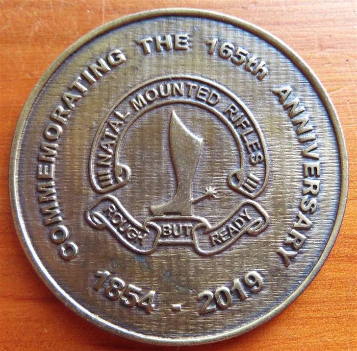 165th Anniversary Natal Mounted Rifles Medallion