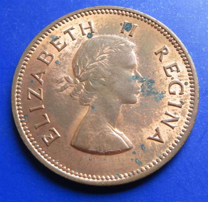 1958 Half Penny 1/2d SA UNION