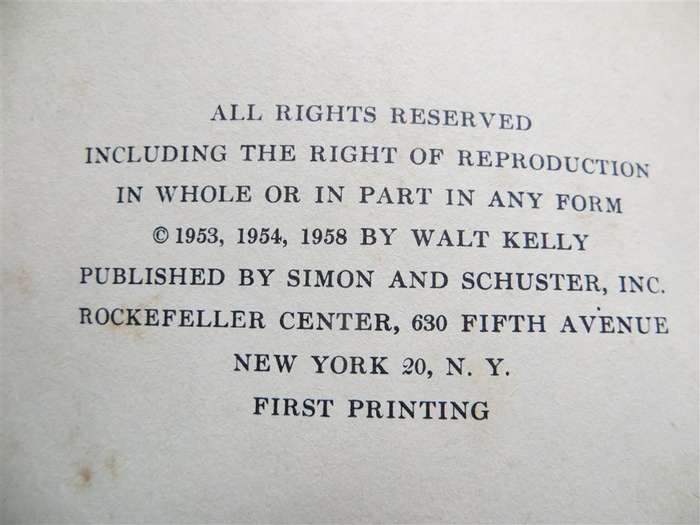 1953 Pogo - Walt Kelly - Sundae Parade 1st Printing