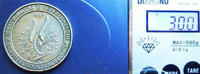 1895-1945 Silver Pretoria Railway Medal 0.925 Silver SA Mint Mark