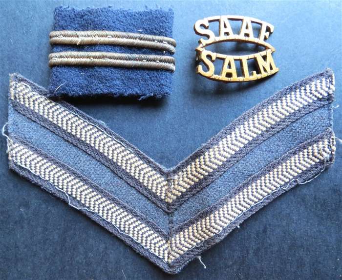SA Airforce Shoulder Title & Rank - 1 Bid for all