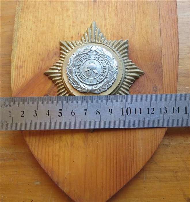 Durban Fire Department Plaque
