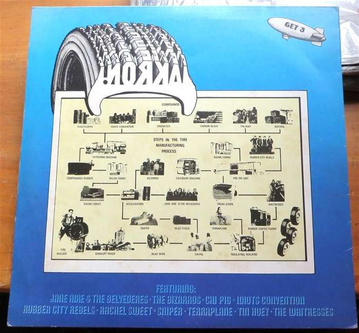 Akron Ohia Compilation - Stiff Records - Vintage Vinyl LP Vinyl VG / Cover VG