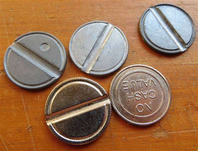 5 x Unknown Tokens - All for 1 Bid - Under R10 each