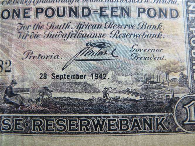 Postmus One Pound Note - 1942