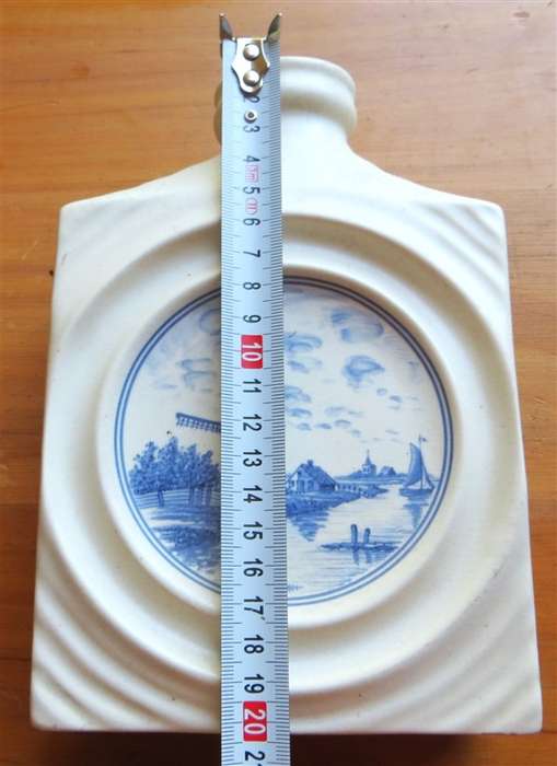 Ceramic Vase / Bottle Blue & White - Dutch / Holland