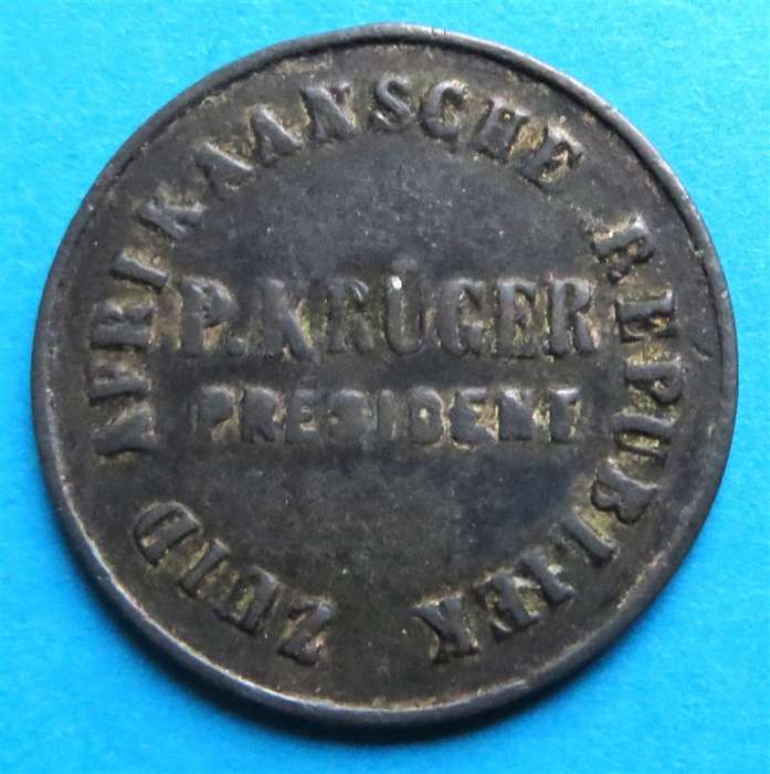 1895 ZAR - P.Kruger - President - Zuid Afrikaanse Republiek Medallion